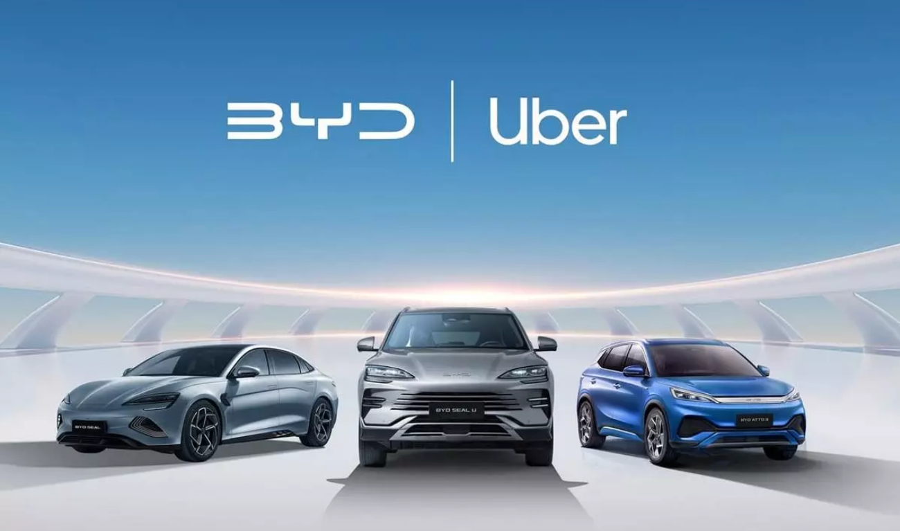 Uber Tesla-ның орнына 100 000 BYD электрокарына тапсырыс берді